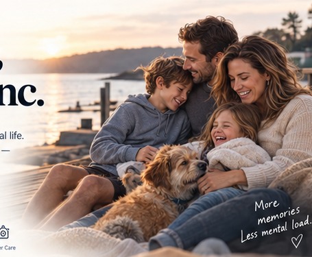 A family relaxing together